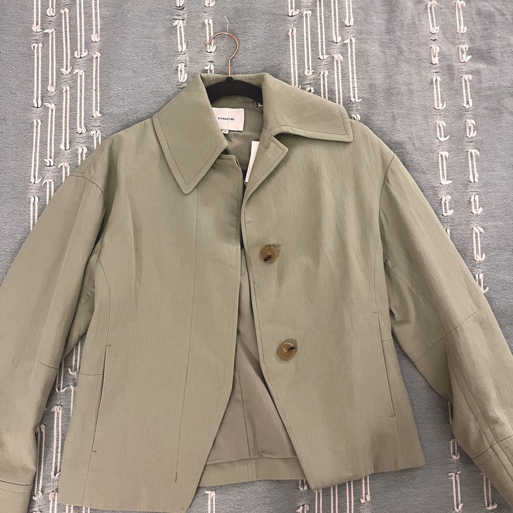 NWT VINCE 100% Cotton Cropped Jacket